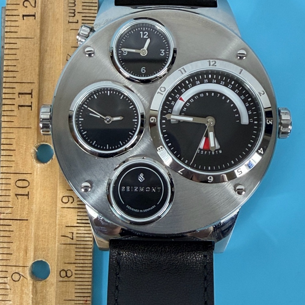 Seizmont Men’s 3 time zones watch. - Picture 5 of 7